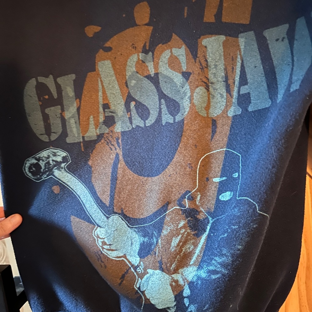 Glassjaw Navy Blue Zip-Up Hoodie with Graphic - Picture 5 of 5